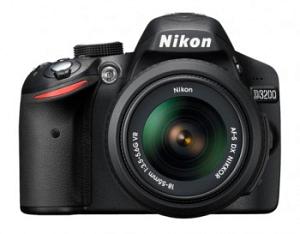 PhotoCamera Nikon D3200 KIT black 24.2Mpix 18-200VR II 3" 1080p SD Набор с объективомEN-EL14 