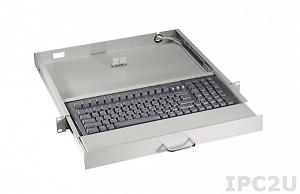 Выдвижная промышленная клавиатура для монтажа 19" AXIOM AX7042T