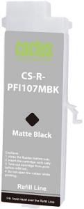 Картридж перезаправляемый струйный Cactus CS-R-PFI107MBK черный матовый для Canon imageProGRAF iPF670/680/685/770/780/785 без чипа
