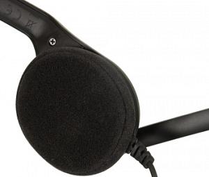 Наушники с микрофоном Sennheiser PC 7 черный 2м накладные USB оголовье (504196)