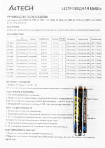 Мышь A4Tech V-Track G9-500FS черный оптическая 1200dpi silent беспров. USB 4but