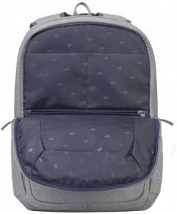 Рюкзак для ноутбука 15.6" Riva 7760 серый полиэстер женский дизайн (7760 GREY)
