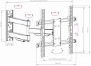 Кронштейн для телевизора Arm Media PARAMOUNT-40 черный 26"-65" макс.50кг настенный поворот и наклон