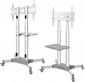 Стойка для телевизора Onkron TS1351 белый 32"-65" макс.50кг напольный мобильный