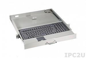 Выдвижная промышленная клавиатура с тачпадом для монтажа 19" AXIOM AX7042T_PAD