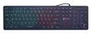 Клавиатура Оклик 420MRL черный USB slim Multimedia LED